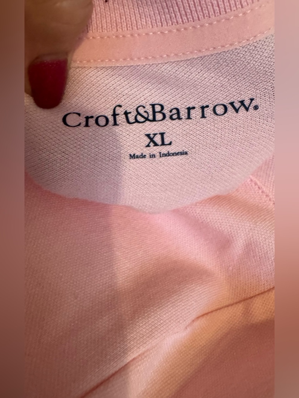 NWT Soft Light Pink Polo Top  XLARGE    #12 - Picture 8 of 10